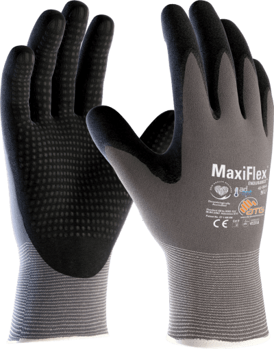 ATG MaxiFlex Endurance with AD-APT 42-844 Gloves (Pair) - Grey/Black - 2XL