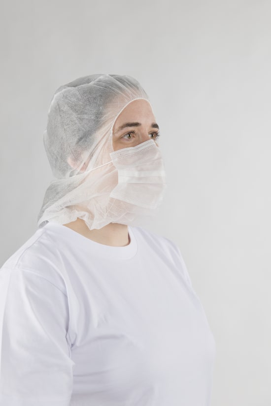 Non-Woven Hood with Face Mask (Carton of 500)