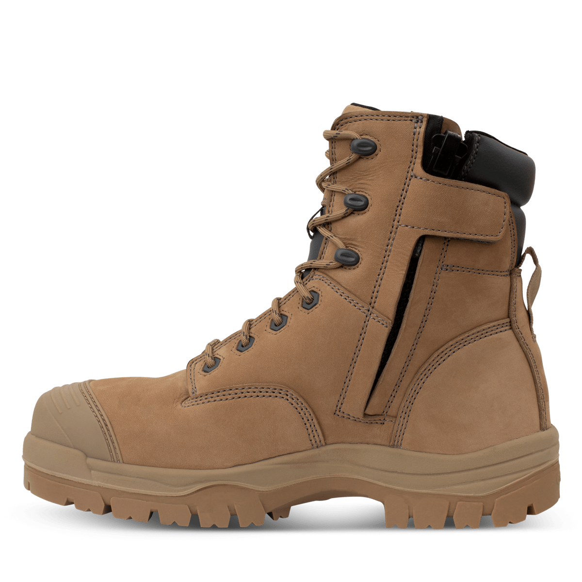 Oliver 45-652Z Zip Sided Safety Boots - Stone (Size: 08)