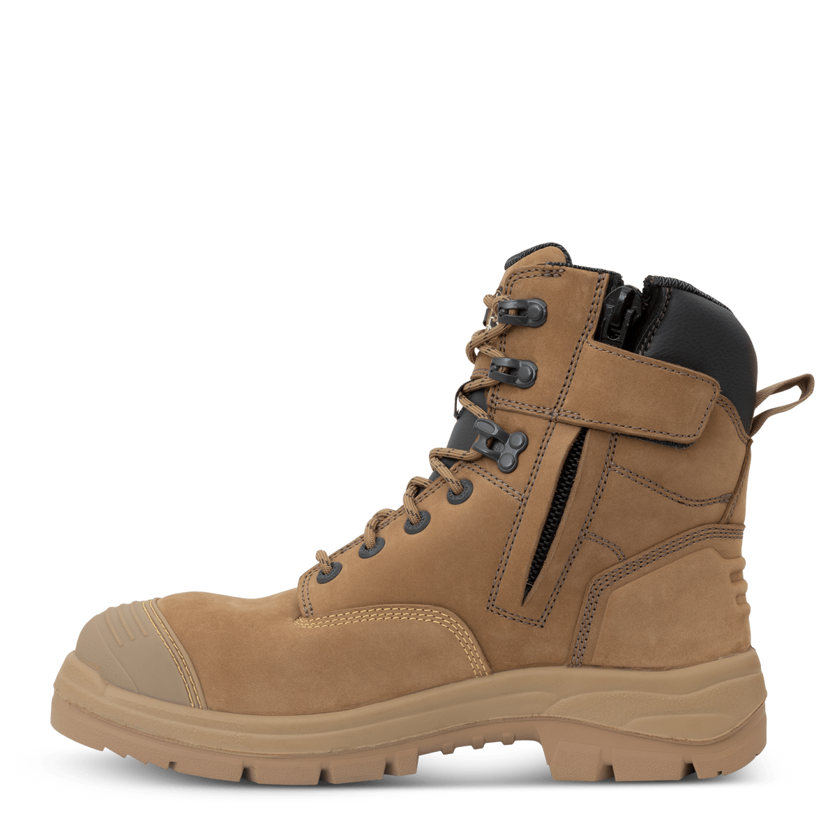 Oliver 55-352Z Zip Sided Safety Boots - Stone (Size: 09X)