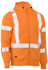 Bisley, X Taped Hi Vis Fleece Hoodie, BK6819XT - Orange - M