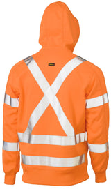Bisley, X Taped Hi Vis Fleece Hoodie, BK6819XT - Orange - M