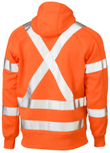 Bisley, X Taped Hi Vis Fleece Hoodie, BK6819XT - Orange - L