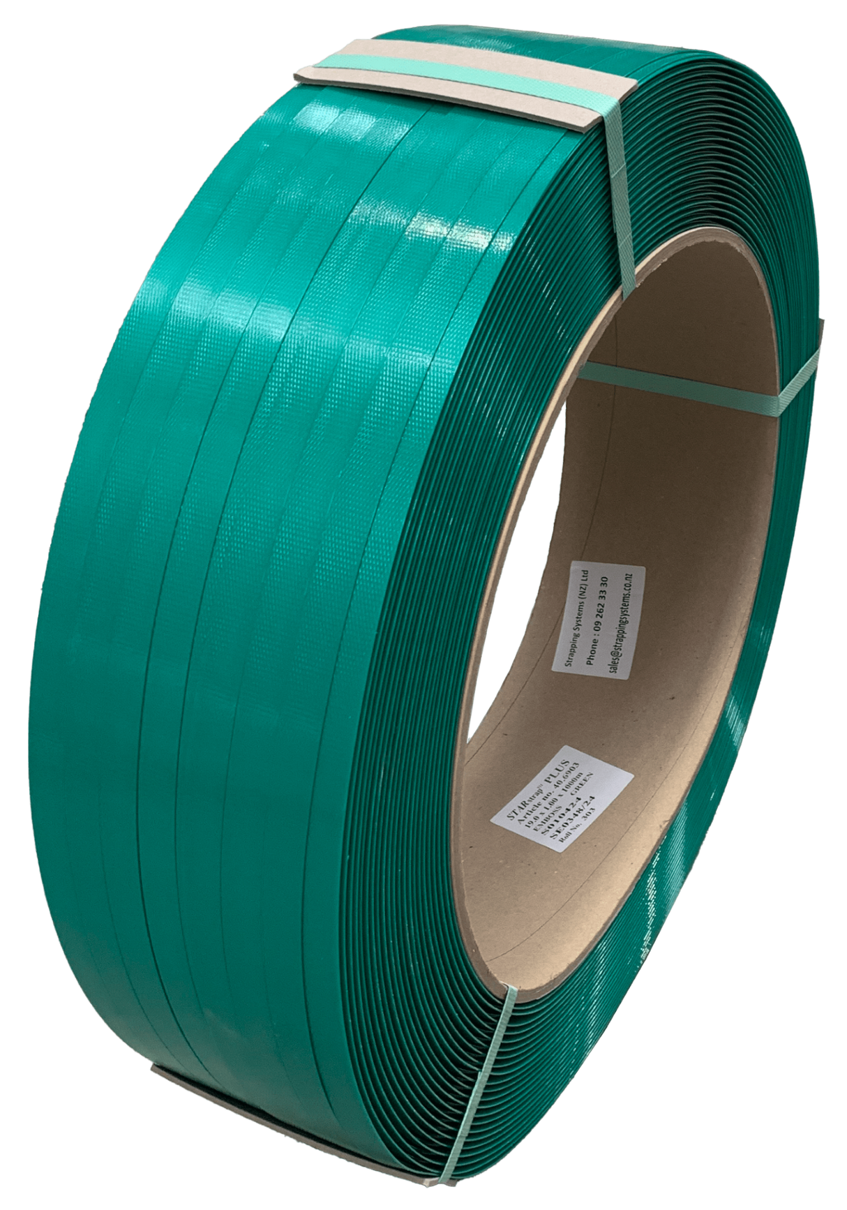 STARstrap PlusEmbossed, Green, 19MMx1MMX1000M (Roll)