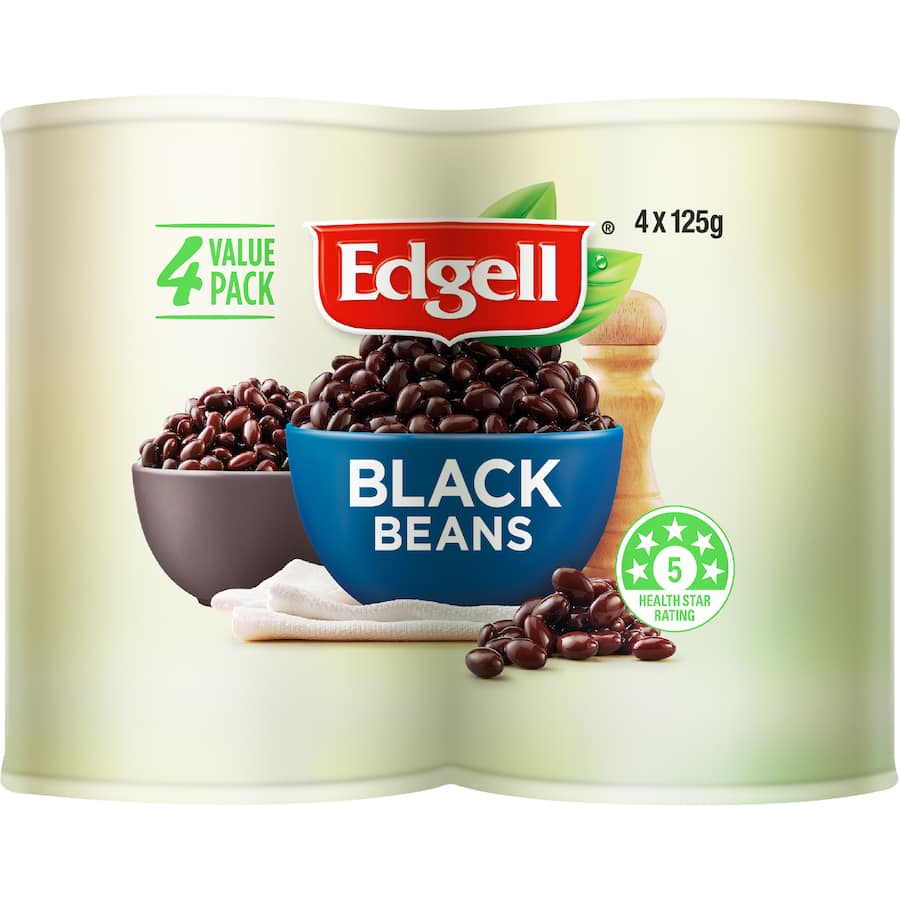 Edgell Black Beans  4 pack 500g