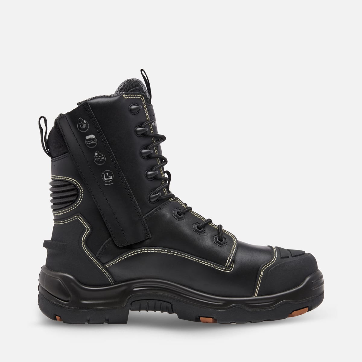 KingGee XTREMEGUARD ONYX 8Z Work Boot - Black - Black (Size: 07)