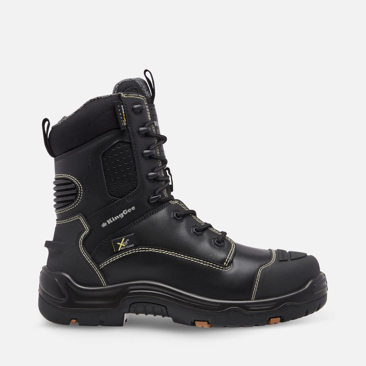 KingGee XTREMEGUARD ONYX 8Z Work Boot - Black - Black (Size: 14)