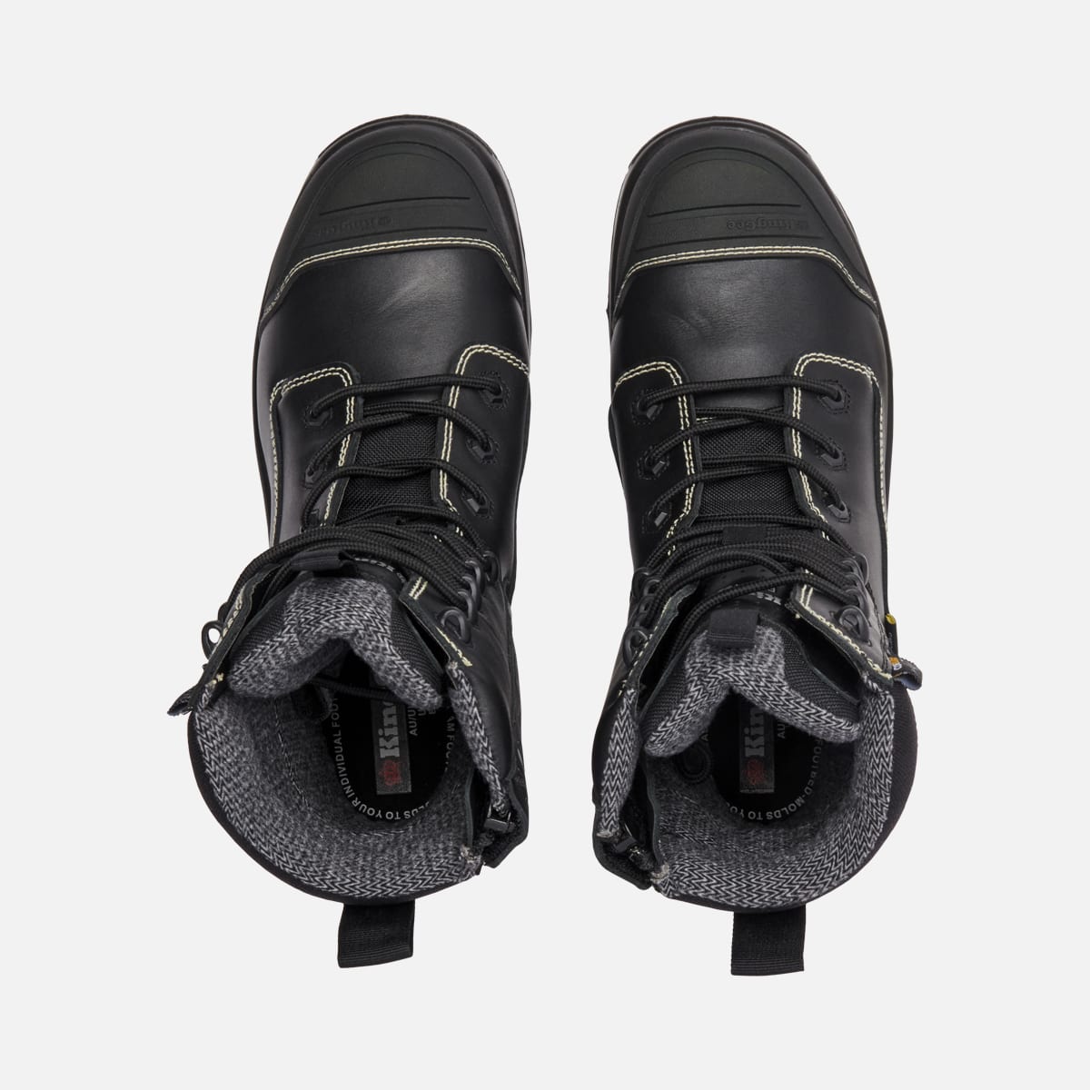 KingGee XTREMEGUARD ONYX 8Z Work Boot - Black - Black (Size: 14)