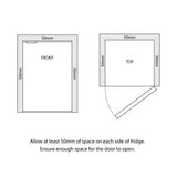 Nero Bar Fridge and Freezer - White 78L