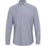 NNT Cotton Chambray Long Sleeve Shirt CATJJU - Charcoal (Size: 43)