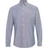 NNT Cotton Chambray Long Sleeve Shirt CATJJU - Charcoal - 42