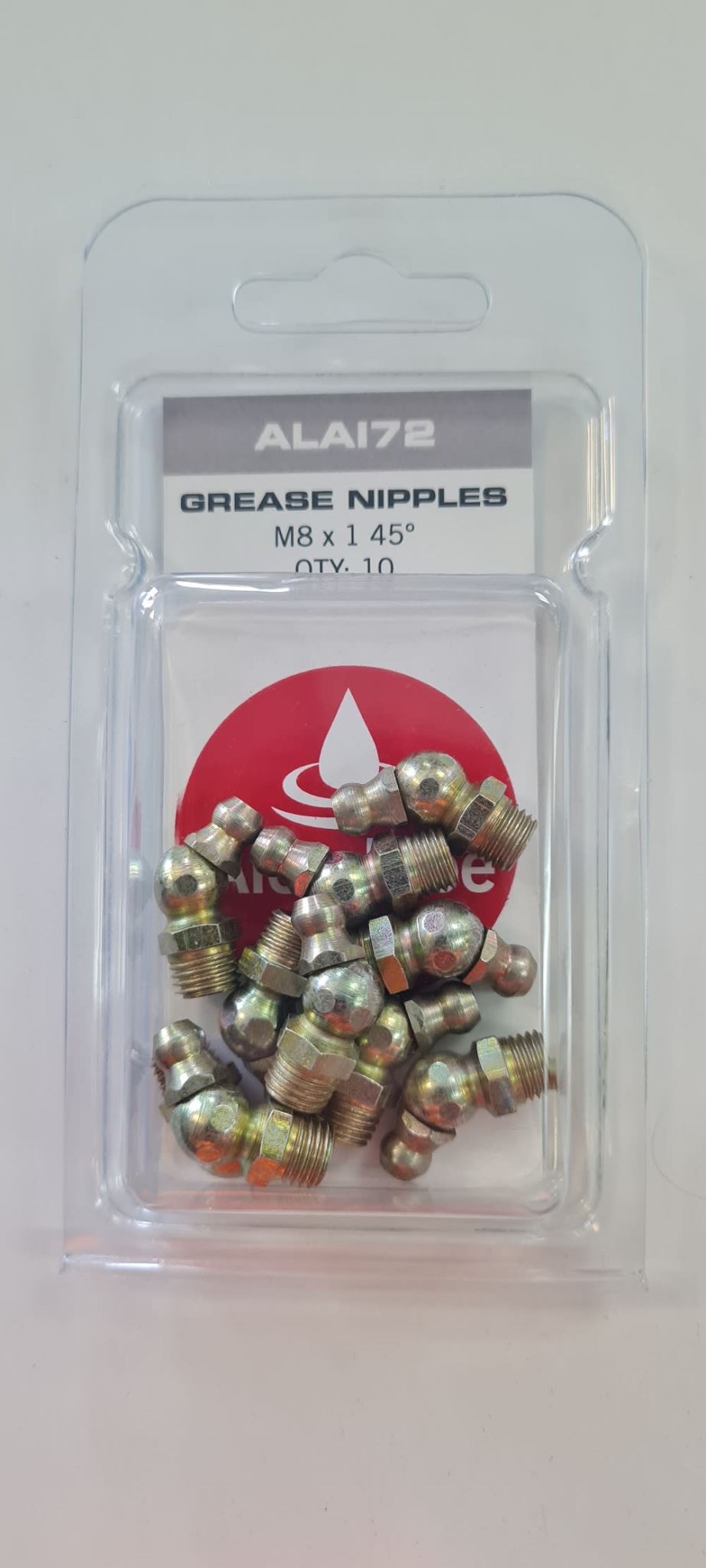 Alemlube Grease Nipple 45 degrees M8 x 1 10 pack