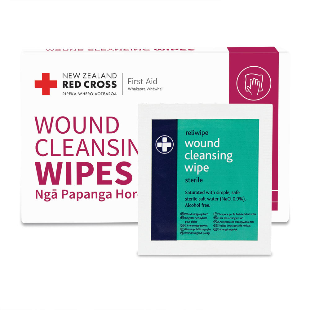 Red Cross Wound Cleansing Wipes Box of 20