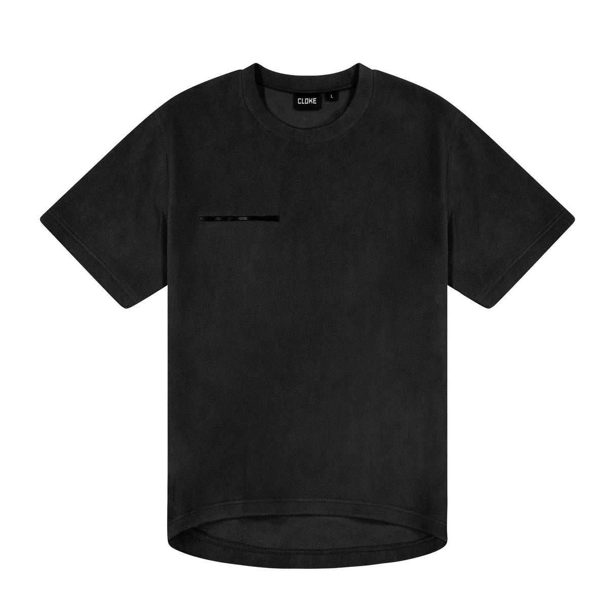 Cloke, Monowai Fleece Tee, MFT - Black (Size: XS)