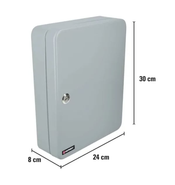 Truper Locking Key Cabinet 60 Hook 30cm x 24cm x 8cm