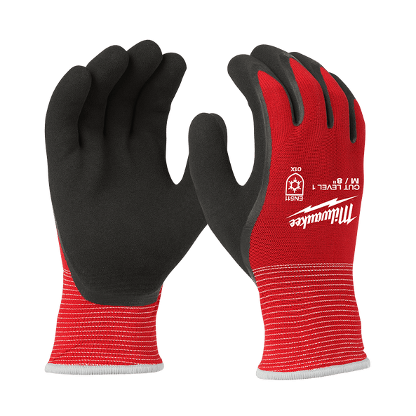Cut 1(A) Winter Insulated Latex Double Dipped Glov (Pair) - Standard - L