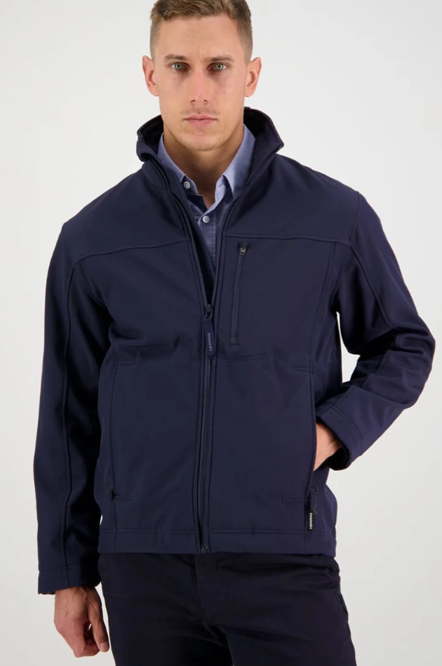 Swanndri, Redwoods Softshell Jacket - Navy (Size: S)