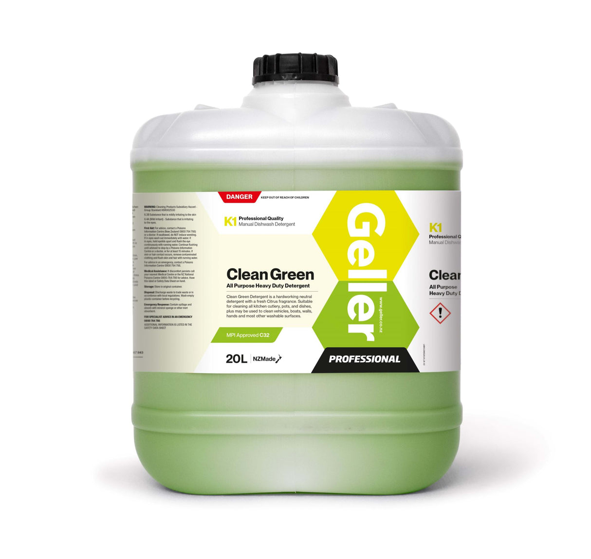 Geller Clean Green HD Multipurpose Detergent 20L