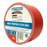 Premium Cloth Tape Red 48mmx25mtr 0.31mm 48mm x 25m 1 (Roll)