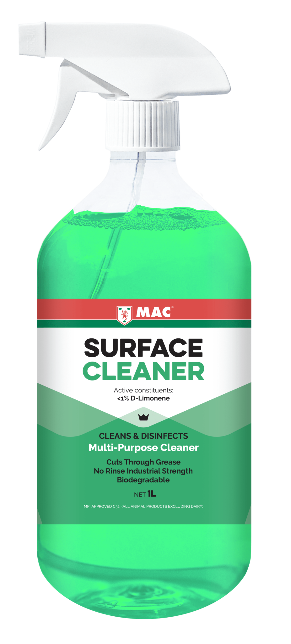 MAC Multi Purpose Surface Cleaner 1L (Each)