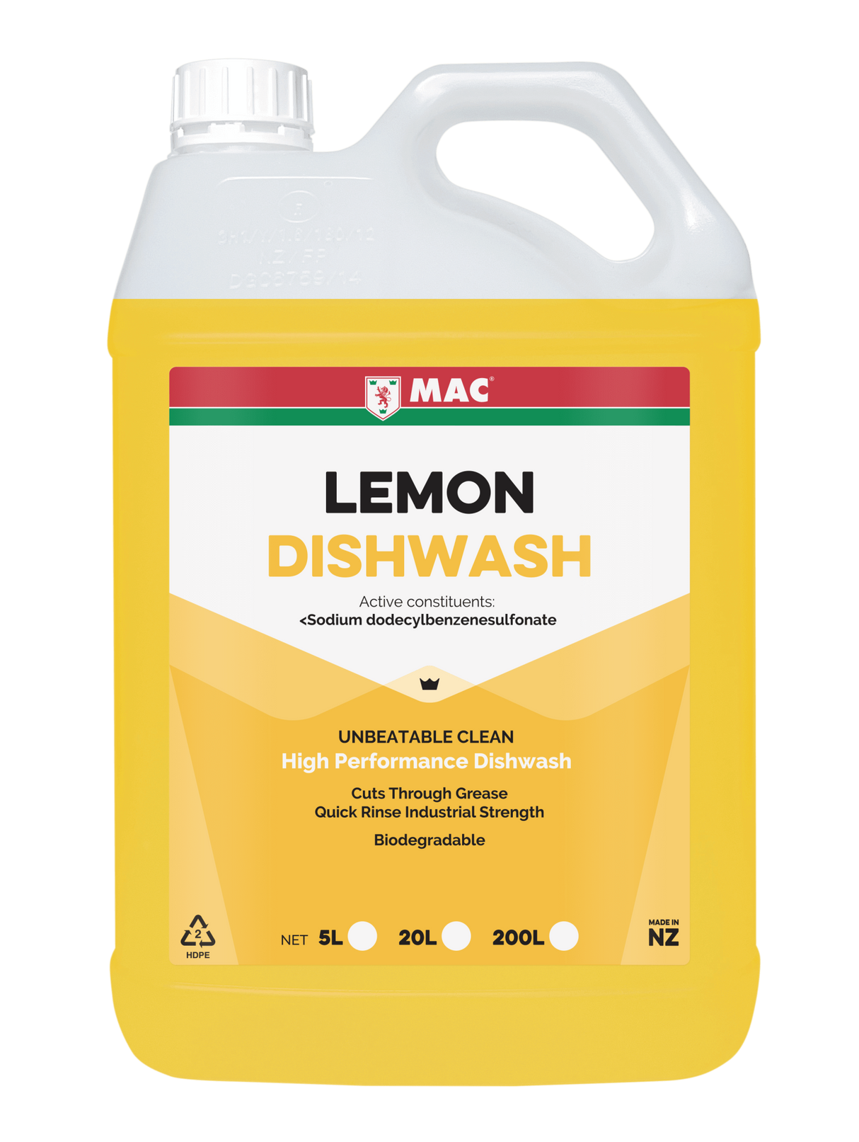 MAC Dishwashing Liquid 5L (Each)