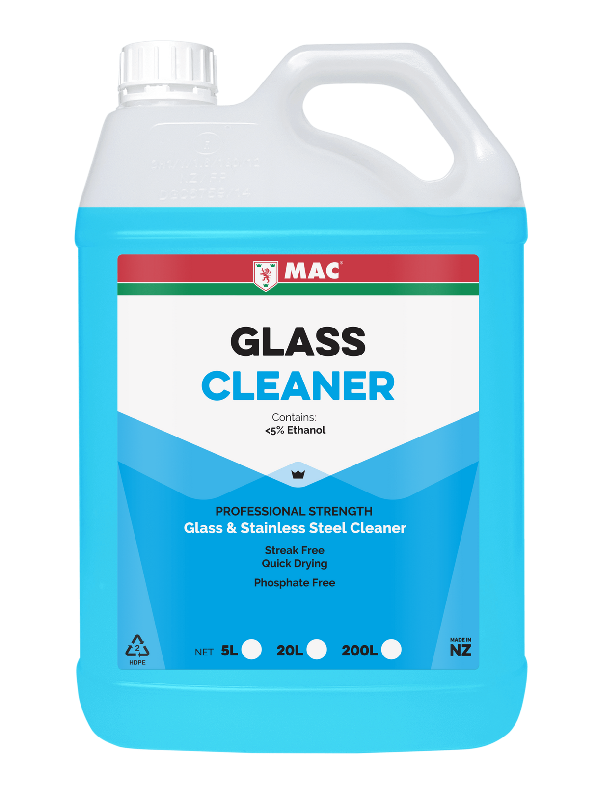 MAC Glass & Stainless Steel Cleaner 5L