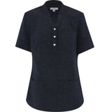 NNT Silvi Spot Print Short Sleeve Tunic CAT9XP - Navy (Size: 30)