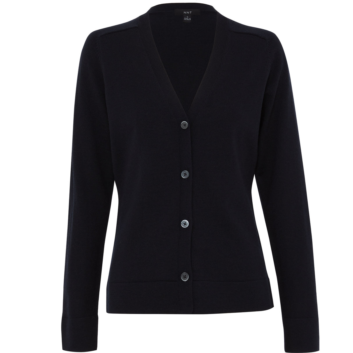 NNT Merino Wool V-Neck Cardigan CAT518 - Dark Navy (Size: XXS)