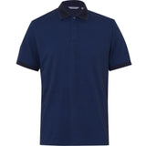 NNT Textured Cotton Poly Short Sleeve Polo CATJA4 - Light Blue - L