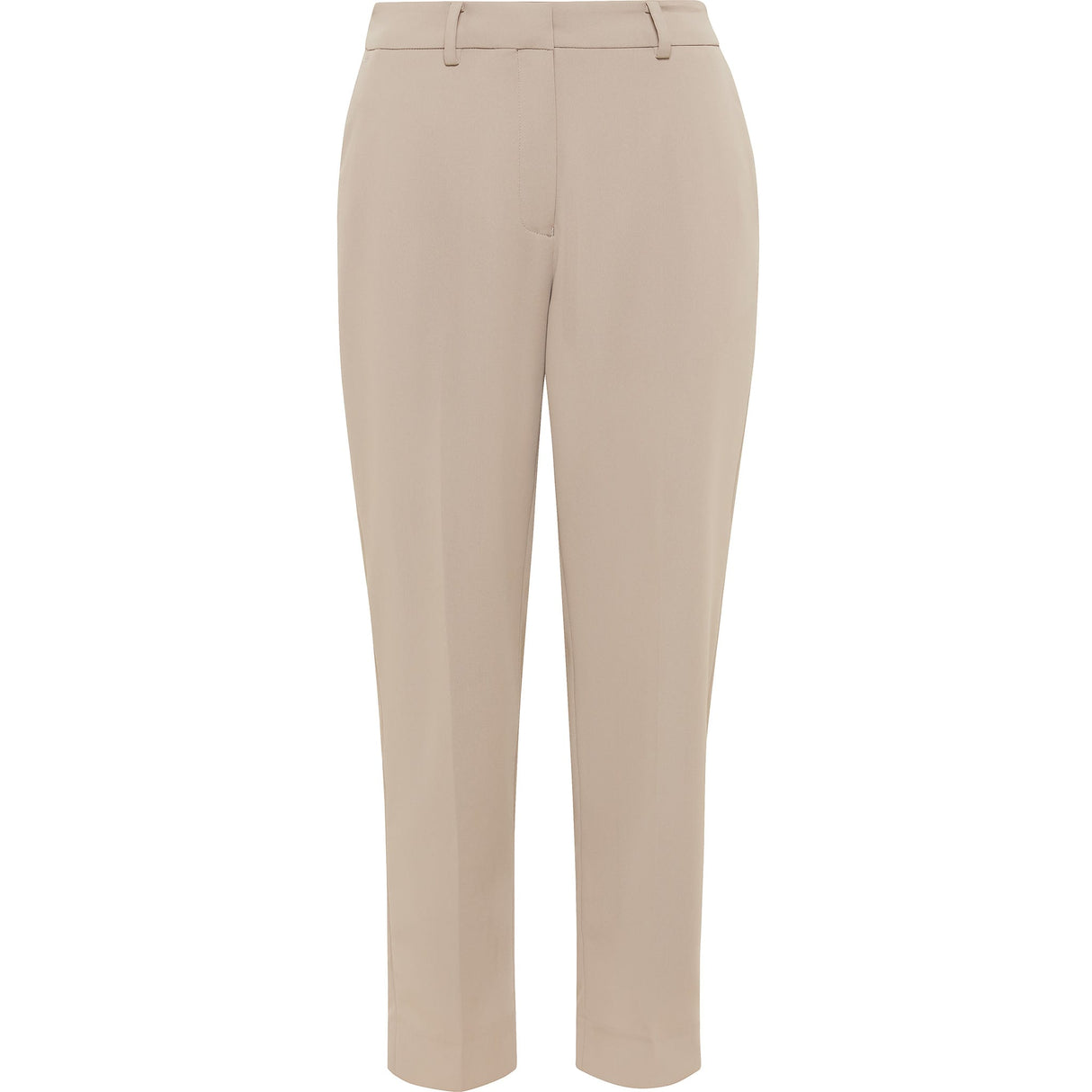 NNT Crepe Stretch High Waist Cropped Pant CAT3YC - Beige - 10