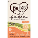Karicare Stage 1 Baby Infant Formula From Birth To 6 Months Sachets 5x21.9g