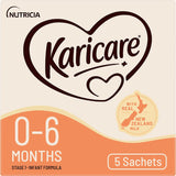 Karicare Stage 1 Baby Infant Formula From Birth To 6 Months Sachets 5x21.9g