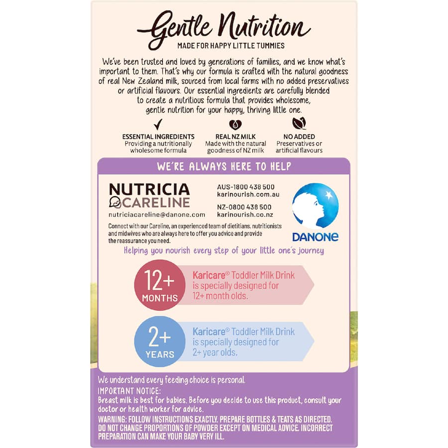 Karicare Stage 2 Follow-on Formula From 6-12 Months Sachets 4x30.4g