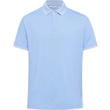 NNT Textured Cotton Poly Short Sleeve Polo CATJA4 - Light Blue - L