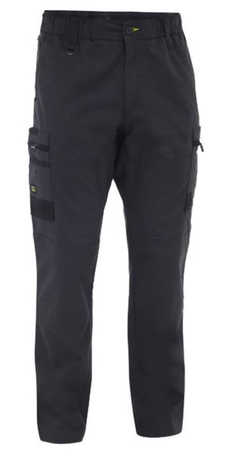 Bisley, FLX & Move Elastic Waist Cargo Stout - Charcoal (Size: 117)
