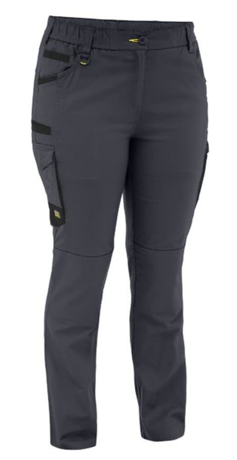 Bisley, FLX & Move Elastic Waist Women's Cargo - Charcoal (Size: 22)
