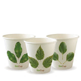 BioPak 90mm Leaf Single Wall Hot BioCup 8oz/280ml 50 (Pack)
