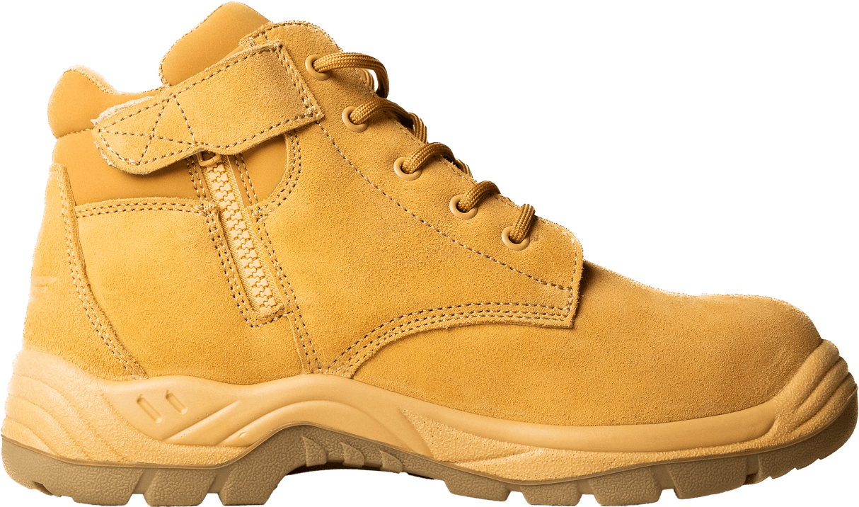 Tredlite Waihi Zip Sided Safety Boot - Wheat - Wheat - 05