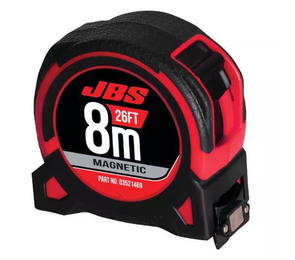 JBS Measuring Tape Magnetic 8M Imperial / Metric