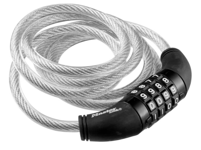 Master Lock Bike Lock Cable Combo - Assorted
