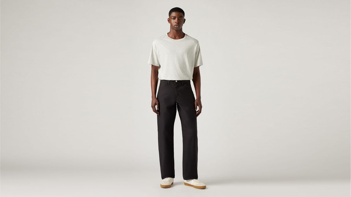 Levis, 565 Loose Straight Canvas Pant - Black Canvas (Size: 40)