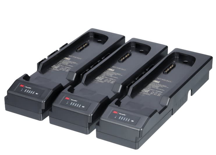 3M Versaflo 3 Station Battery Charger TR-642-3 - Black
