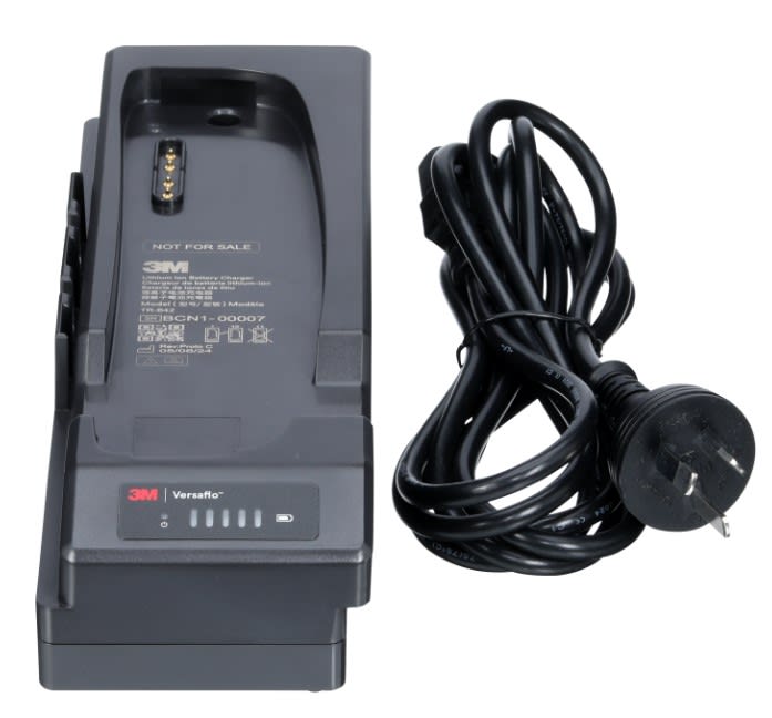 3M Versaflo Single Station Battery Charger TR-642A - Black