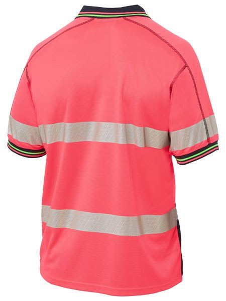 Bisley, Hi Vis Mesh Polo, BK1219T - Orange/Navy - L