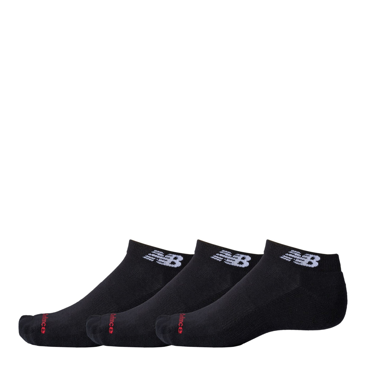 New Balance Low Cut Socks 3pk - Black - M