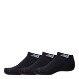 New Balance Low Cut Socks 3pk - Black - M
