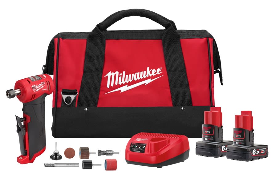 Milwaukee M12 FUEL Right Angle Die Grinder Kit