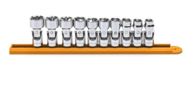 Gear Wrench 10 Pc. 6 Point Flex Metric Socket Set