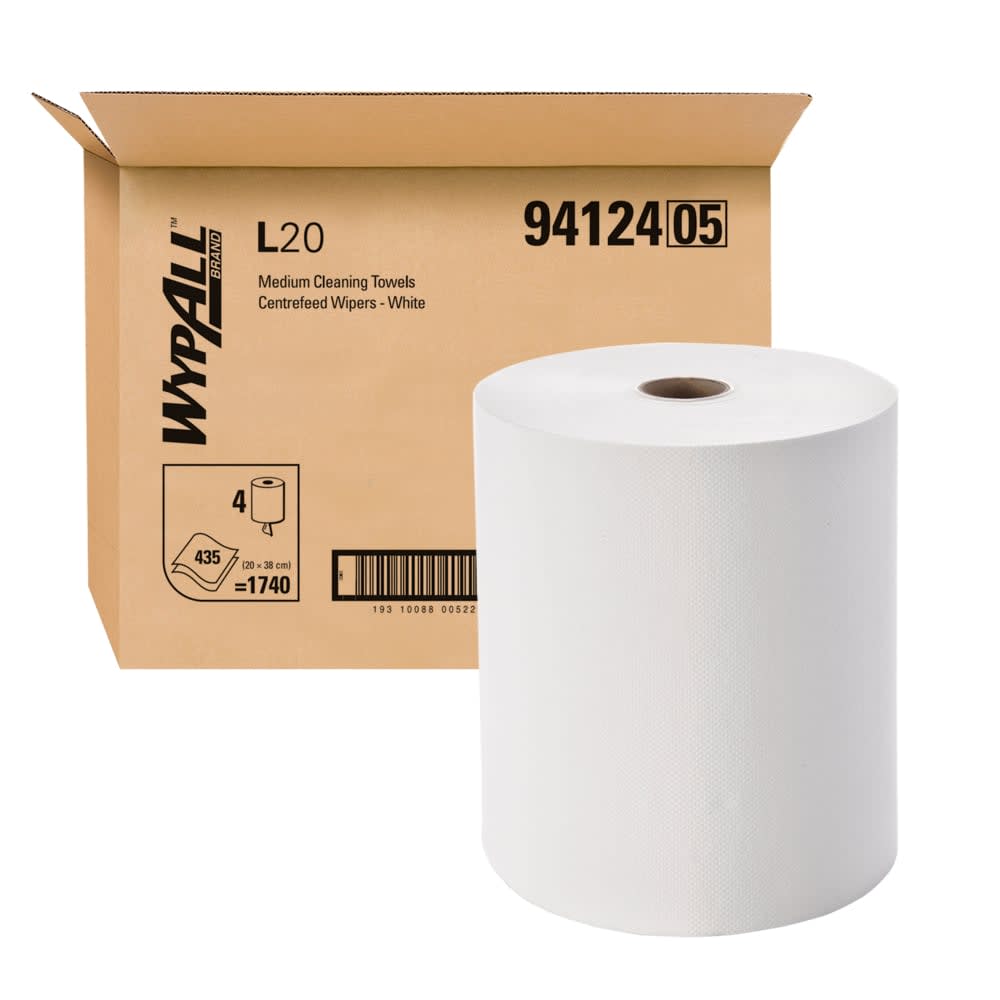 Wypall L20 94124 Heavy Duty Centrefeed Wiper 4 (Rolls)