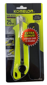 Komelon Snap Off High-Viz Ergonomic Non Slip Knife 25mm (Each)
